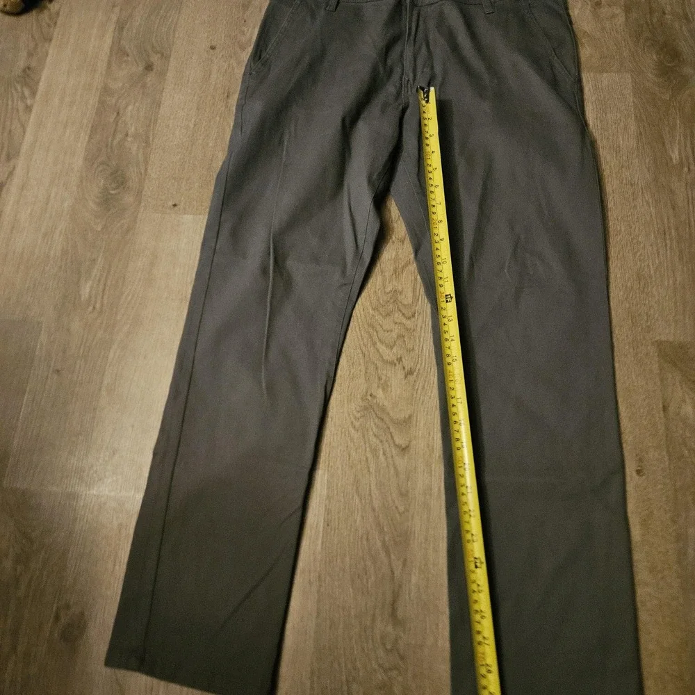 WT02 Chino Pants Mens 34x30‎ Gray Straight Leg Flat Front Twill Workwear Office